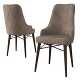 Hanah home set 4 stolice neta cappuccino brown Cene