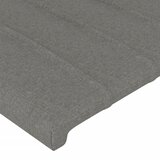  LED uzglavlje tamnosivo 147 x 16 x 118/128 cm od tkanine | shoptok.hr