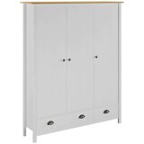  Garderobna omara s 3 vrati Hill bela 127x50x170 cm borovina, (20706107) | Shoptok.si