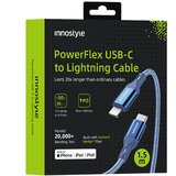 Innostyle POWERFLEX USB-C LIGHTNING MFI KABEL ZA HITRO POLNJENJE ZA IPHONE KEVLAR 2M MODRI, (21748095) | Shoptok.si