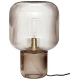 Hübsch Smeđa stolna lampa sa staklenim sjenilom (visina 42 cm) Pirum – | shoptok.hr