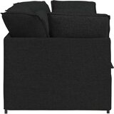  Modularna sofa s jastucima, tkanina, crna | shoptok.hr