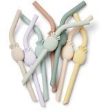 Liewood 8 dijelni set slamki od silikona carlson pineapple pale tuscany multi mix | shoptok.hr