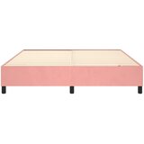  Okvir za krevet s oprugom ružičasti 200x200 cm baršunasti | shoptok.hr