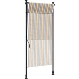  Vanjska roleta žuto-bijela 100 x 270 cm od tkanine i čelika | shoptok.hr