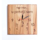 Meda furniture Drveni personalizovani zidni sat U penziji | Eponuda.com