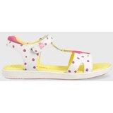 Agatha Ruiz De La Prada Otroški usnjeni sandali bela barva | Shoptok.si