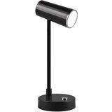 Tri O Sijajno črna LED zatemnitvena namizna svetilka (višina 28 cm) Lenny – | Shoptok.si