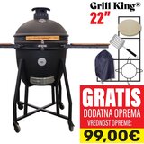 Grill King 22 keramični kamado žar s smokerjem in opremo, 56 cm | Shoptok.si