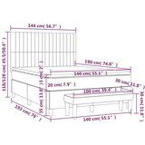  S oprugama i madracem plavi 140 x 190 cm od tkanine | shoptok.hr