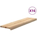  Podloge za stopnice 16 kosov 100x25x2 cm trdna hrastovina | Shoptok.si