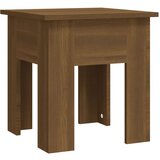 Furnova Klubska mizica rjavi hrast 40x40x42 cm iverna plošča, (21913953) | Shoptok.si