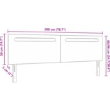  Vzglavje Enostaven dizajn Siva 200 cm Umetno usnje, (22048660) | Shoptok.si