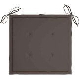 3 Vrtni stoli s taupe blazinami 3 kosi trdna tikovina | Shoptok.si