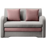 ELTAP Ružičasta/svijetlo siva baršunasti sklopiva sofa 130 cm Ario – | shoptok.hr