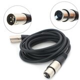  JWD-AU21 Mikrofonski kabl XLR, Muški ulaz na ženski ulaz, 3m, Crni Cene