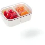 posoda za prigrizke s 2 predelki in pokrovom