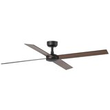 Faro 34356 - stropni ventilator RUDDER L, braon/crna, prečnik 132 cm + daljinski upravljač | Eponuda.com