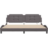  Okvir kreveta s LED-om bez madraca Zadar sivi 200 x 200 cm | shoptok.hr