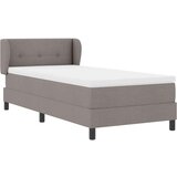 vidaXL Postelja s vzmetnico Taupe 90x190 cm, (22051636) | Shoptok.si