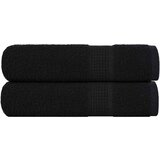 vidaXL Kopalne brisače 2 kos črna 100x150 cm 360 g/m² 100% bombaž Cene