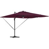 Roma Suncobran Crvena 286 x 284 x 270 cm Aluminij i poliester | Eponuda.ba