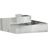  Vrtna saksija Srebrno 100 x 100 x 50 cm Cinkani čelik | shoptok.hr