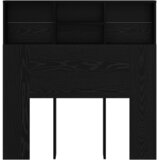  Glava kreveta s ormarićem Zidne Crni hrast 100 x 19 x 103,5 cm | shoptok.hr