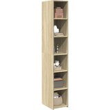  Visoka komoda boje hrasta 30x41x185 cm od konstruiranog drva | shoptok.hr