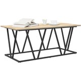  Stolić za kavu Sonoma hrast 100x50x40 cm od konstruiranog drva i metala | shoptok.hr