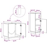  Set ormarića za kupaonicu 2 kom. Staro drvo Prerađeno drvo | shoptok.hr