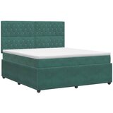  Boxspring krevet s madracem Tamnozelena 160 x 200 cm Baršun | shoptok.hr