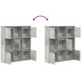  Regal za knjige boja betona 89x24x101,5 cm konstruirano drvo | Eponuda.ba