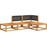  Vrtni set od 4 dijela s jastucima, akacija i ratan | shoptok.hr