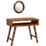  Toaletni stol Smeđa 90 x 76 x 45 cm Čvrsto drvo iz reciklaže | shoptok.hr