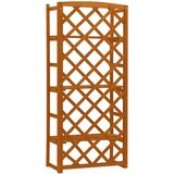  Stalak za biljke s rešetkom narančasti 60x30x140 cm od jelovine - Narančasta 1 | shoptok.hr