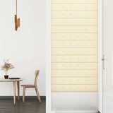 Zidna uzglavlja 12 pcs Krema 90 x 15 cm Lažna koža - Krema 90 x 15 cm | shoptok.hr