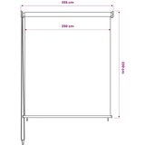  Vanjska rolo zavjesa 355 (Š) x 230 (V) cm Bijela | Eponuda.com