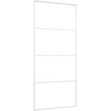  Klizna vrata od mutnog stakla ESG i aluminija 90x205 cm bijela | shoptok.hr