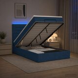  Krevet od pjene s madracem i LED-om Plava 120 x 190 cm Tkanina | shoptok.hr