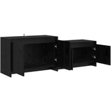  TV komoda 147 x 35 x 50 cm Crni hrast Prerađeno drvo - Crni hrast | shoptok.hr