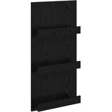  Polica za časopise s policom Crni hrast 51 x 11 x 102 cm | shoptok.hr