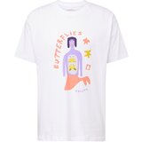 Volcom Majica 'ARTHUR LONGO' rumena / svetlo lila / oranžna / bela | Shoptok.si