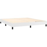 Krevet s oprugama i madracem bijeli 160x200 cm od umjetne kože | shoptok.hr