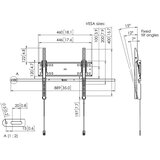 Vogels PFW4510, zidni nosač za TV od 32"-55", tilt 7, 12, 15*, max. 50kg | shoptok.hr