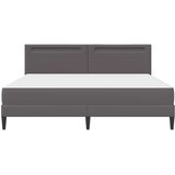  Krevetna konstrukcija Siva 200 x 200 cm Umjetna koža | shoptok.hr