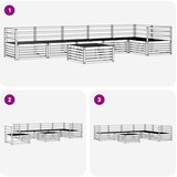  Set vanjskih sofa 7 pcs Prirodna | shoptok.hr