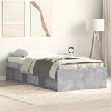  Okvir kreveta siva boja betona 90 x 190 cm | shoptok.hr