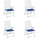  Jastuci za vrtne stolice 4 kom plavi 50 x 50 x 4 cm od tkanine | shoptok.hr