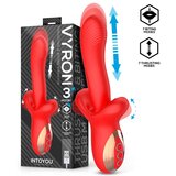 INTOYOU Vyron 3 Motors Thrusting & Biting Vibrator Red Cijene